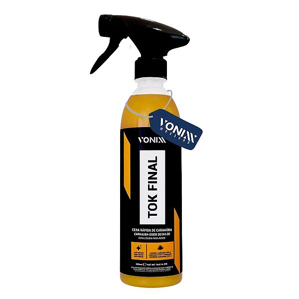 Cera Liquida 500ml Carnauba em Spray com Gatilho Tok Final Protecao e Realce do Brilho Vonixx