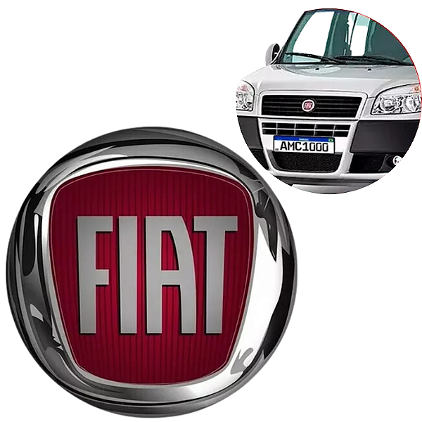 Emblema Grade Fiat Vermelho Palio Idea Doblo Siena Punto  Ref. 1313024