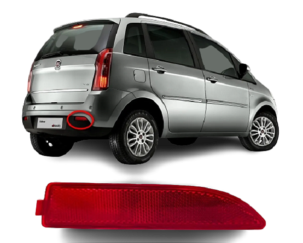 Refletor Direito Parachoque Traseiro Fiat Idea 2011-2016  Ref.:51834337