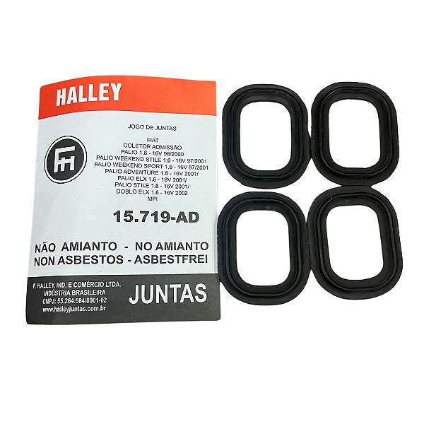Junta Coletor Admissão Aneis Fiat Palio Siena 1.6 16v 1996-2000 Ref.HAL15719AD