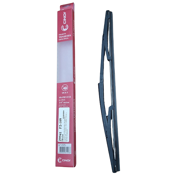 Palheta Limpador Traseiro (Refil) 14" Fiat Palio 96 Encaixe Cinoy Ref. PR1218