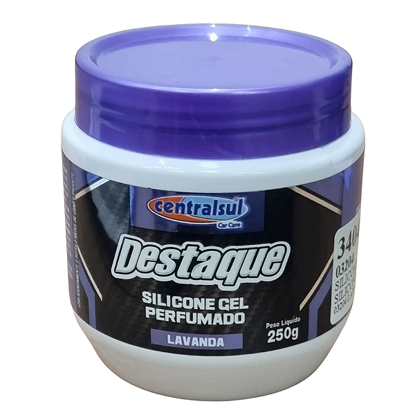 Silicone Gel 250g Pote Perfumado Lavanda Centralsul Ref.03204