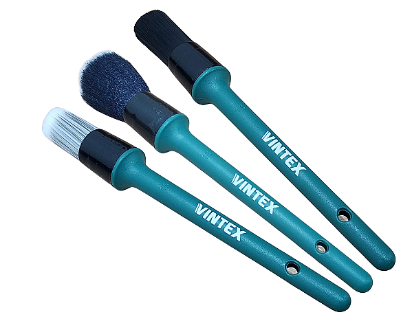 Kit 3 Pinceis Vintex Detalhamento Super Macio Medio Macio Ref: 2050056