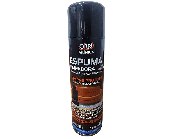 Aditivo Espuma Limpadora Limpa Estofados 300ml 209g Orbi Química  Linha White Lub Ref: 9123