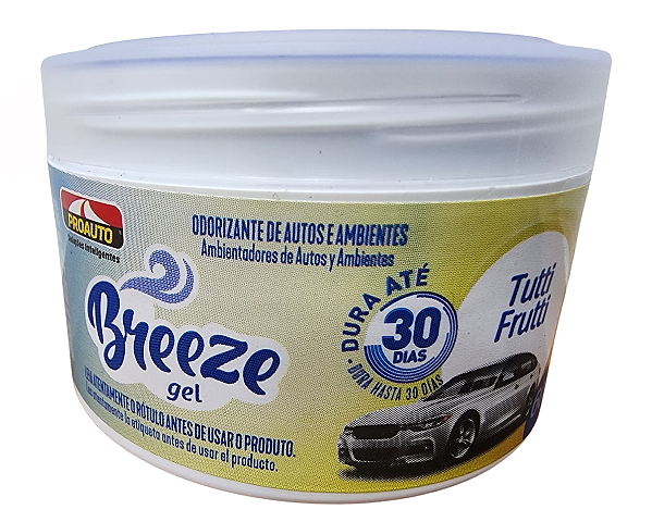Aromatizante Cheirinho Tutti-fruti Breeze Gel Odorizante 60G
