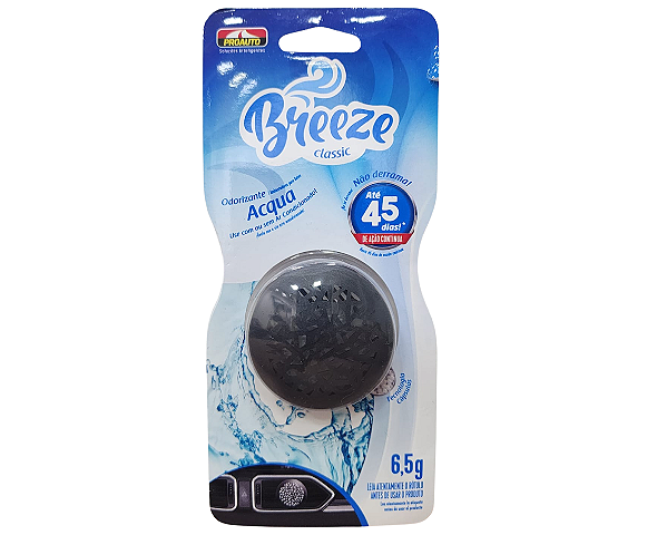 Cheirinho Aromatizante Classic Acqua 6,5g Breeze Proauto Cor Azul Fragrância Suave e Fresca
