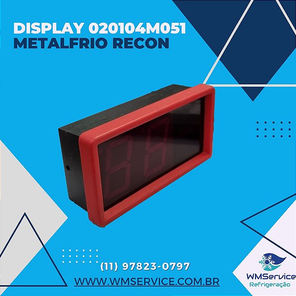Modulo Display Eletrônico Metalfrio Cervejeira 020104M051 - Recondicionado