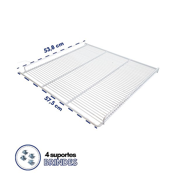 Grade Prateleira Fricon Vcv565 + 4 Suportes