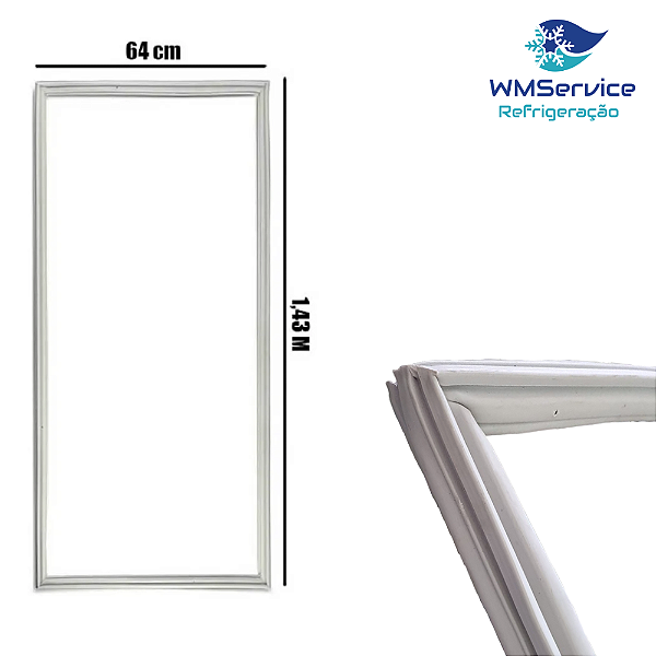 Gaxeta Metalfrio VB40 de Encaixe 143x64cm