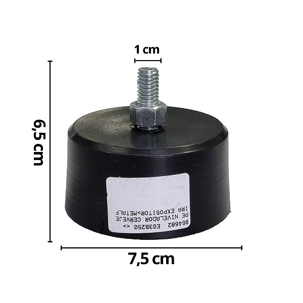 Kit Pé Nivelador Metalfrio Expositora 4 Unidades