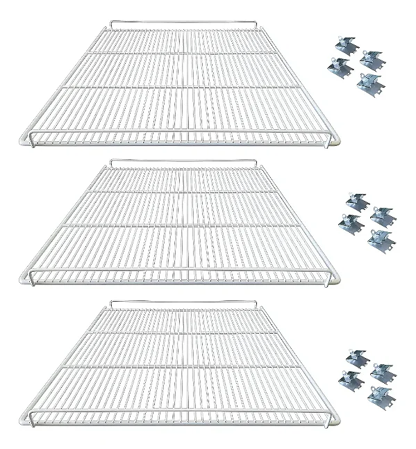 Kit 3 Grades Prateleiras Para Metalfrio Vn50