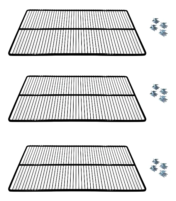 Kit 3 Grades Prateleiras Para Vrs13 Ccv290 Preta