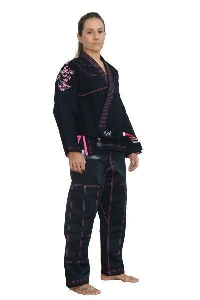 kimono feminino floral preto