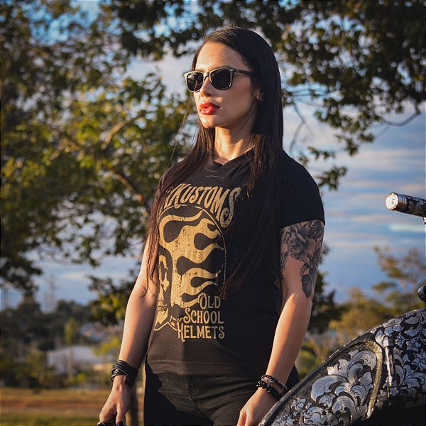 Camiseta MXK Flame Skull Feminina
