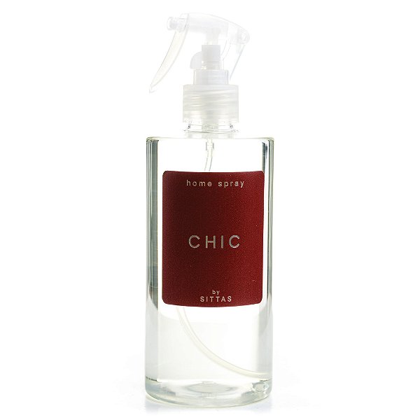 Refil Home Spray Chic com fragrância Sittas Embalagem plástica transparente 500ml