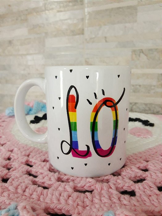 Caneca Porcelana - LO VE
