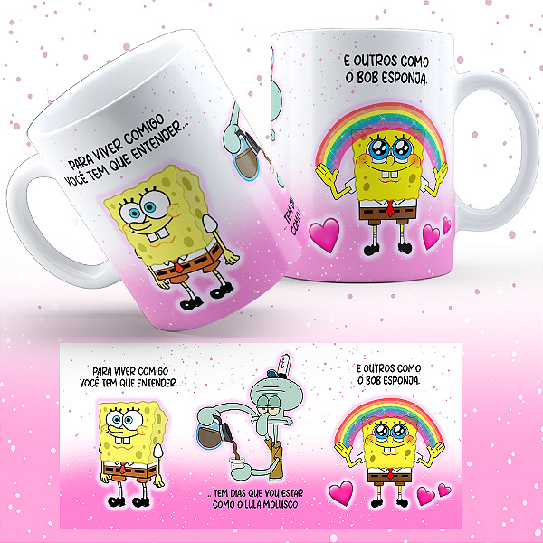 Caneca " Coleção BOB Esponja Animado "