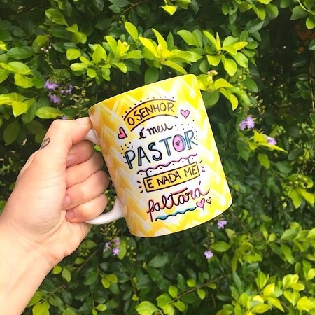 Caneca " O Senhor é meu Pastor e nada me faltará"