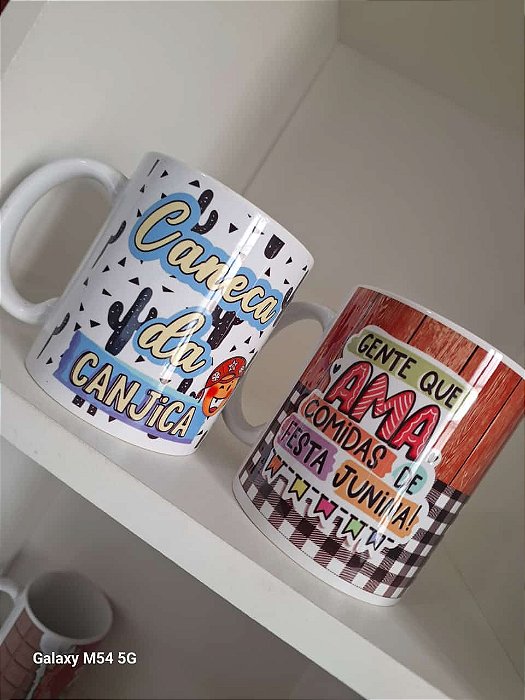 Caneca Porcelana - Festa Junina