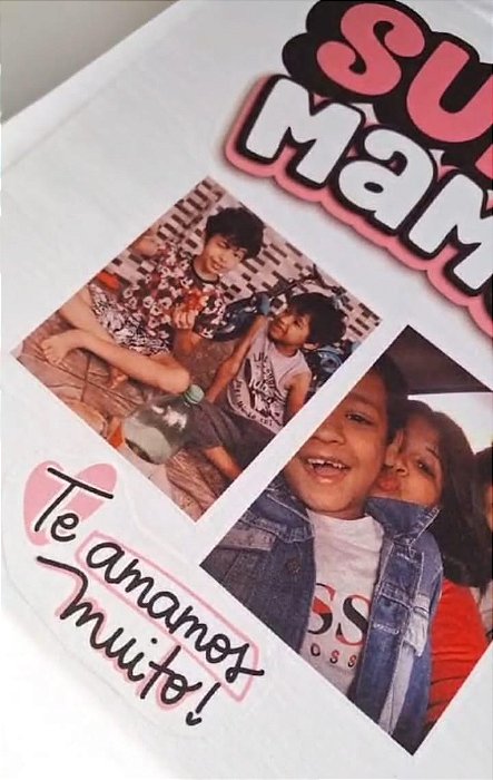 Camiseta Branca - Personalizada com foto