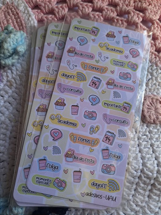 Cartela Adesivo Uau 2026