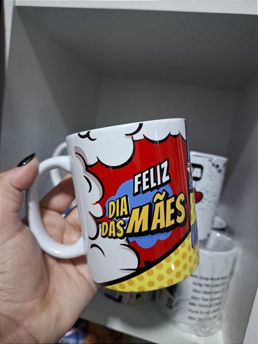 Caneca Porcelana Super mãe