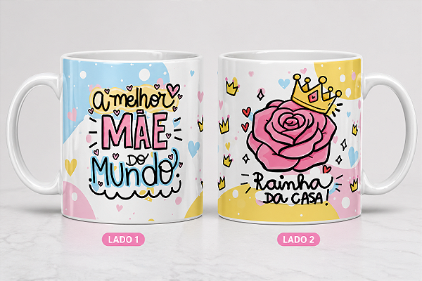Caneca Porcelana - Rainha da casa