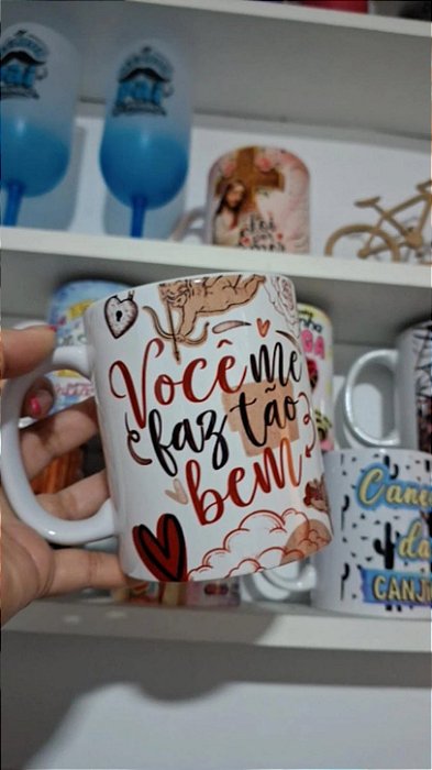 Caneca Namorados - Você me faz tão bem