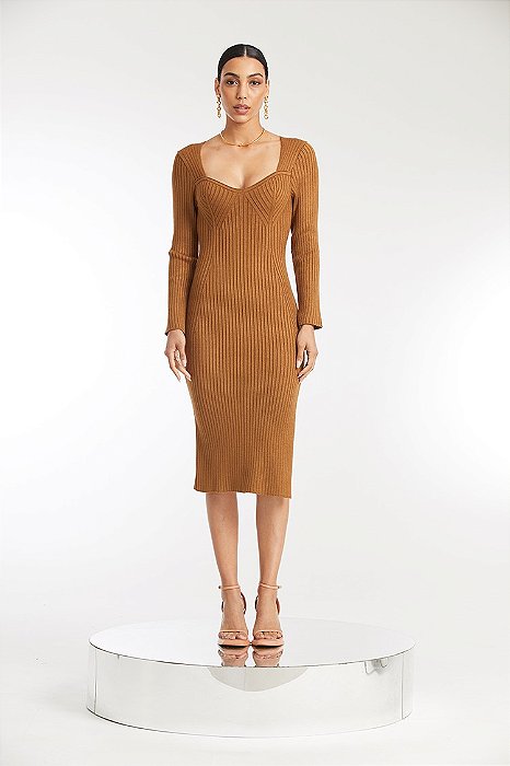 VESTIDO DECOTE CORAÇÃO