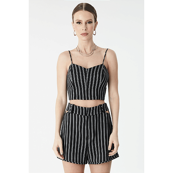 TOP CROPPED LISTRADO
