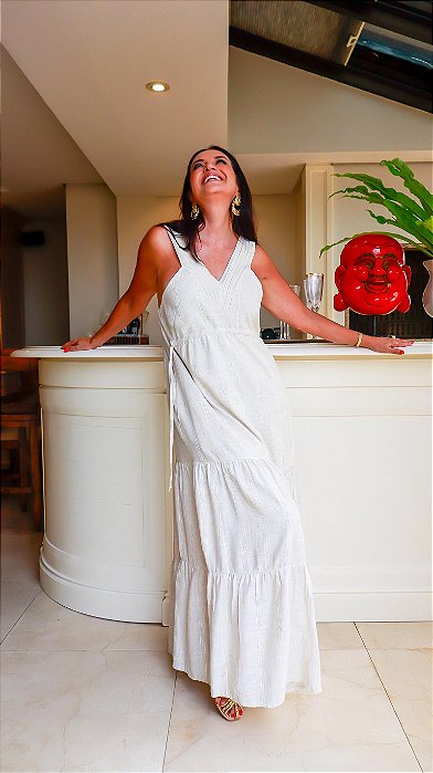 VESTIDO LONGO LINHO