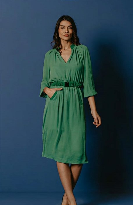 VESTIDO CHIFFON BOLSOS