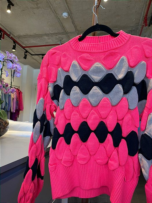 BLUSA TRICOT BOLHAS