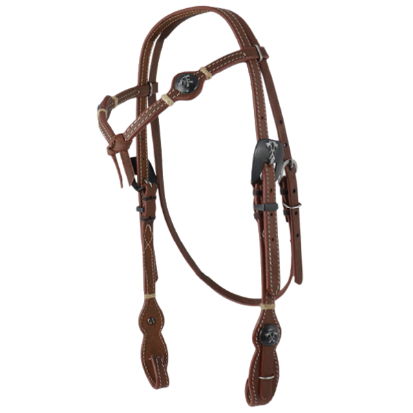 Cabeçada c/ Testeira LE Afogador Cinquinho Margarida e Fivela Tomahawk