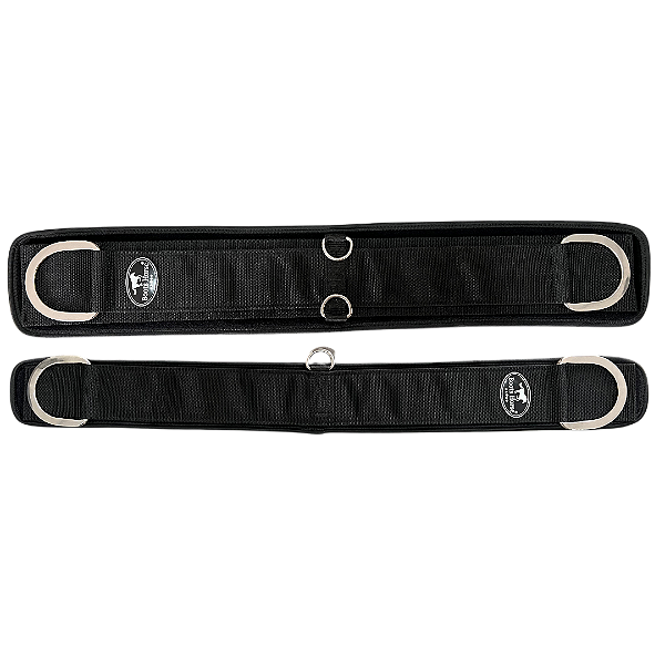 Conjunto Barrigueira Mangalarga Preta - (Dianteira + Traseira / Com ou Sem Pino)