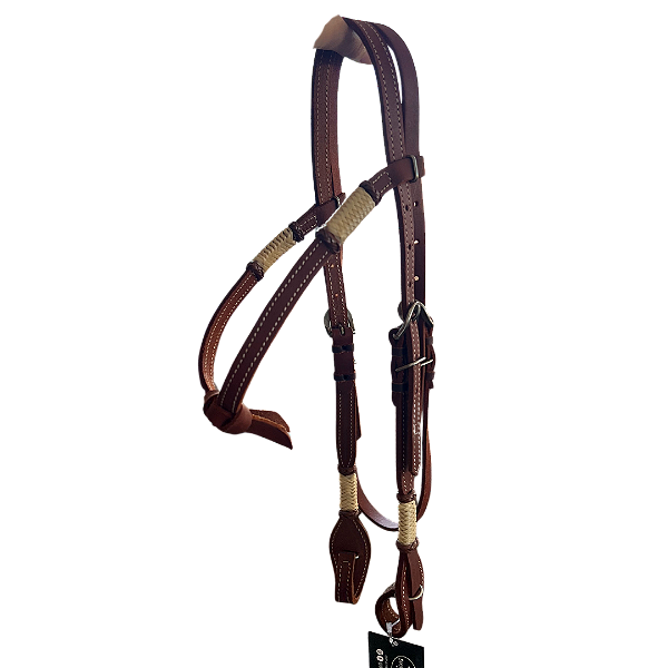 Cabeçada c/ Testeira LE No Afogador Charroa Simples Engate Rapido