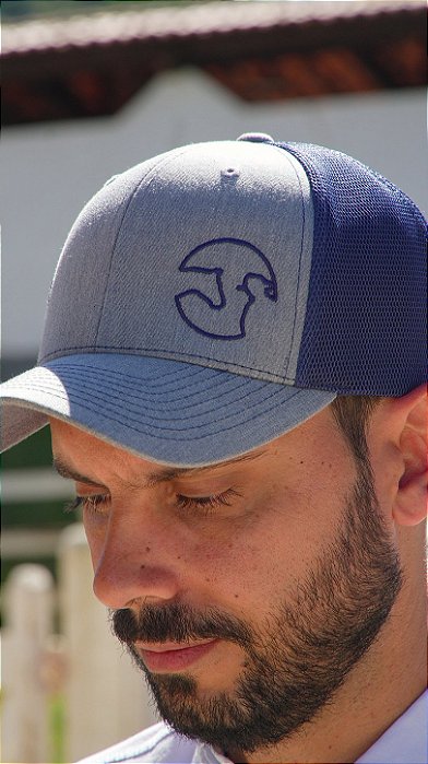 Boné Connect Horse - Cinza e Azul - Edição Limitada