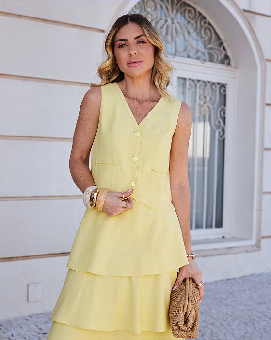Colete Ravena Butter Yellow