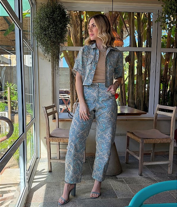 Calça Kyra Ballon Est. Azul