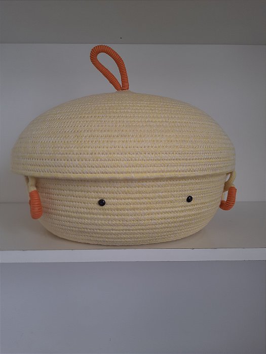 Cesto Organizador - Passarinho do Sol - Artesanal Ideal para Decoração Infantil