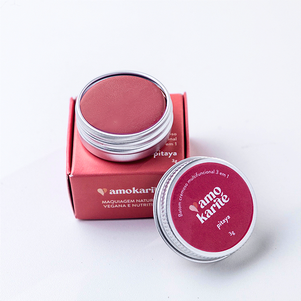 Batom Cremoso Multifuncional 3 em 1 - Pitaya