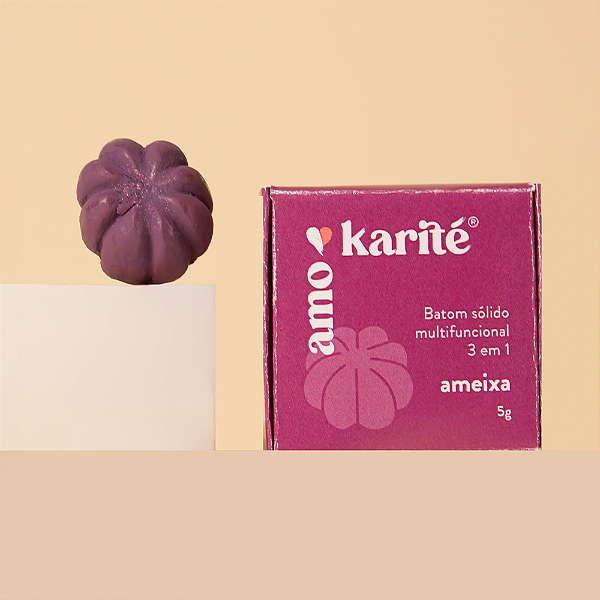 Batom Sólido Multifuncional 3 em 1 - Ameixa