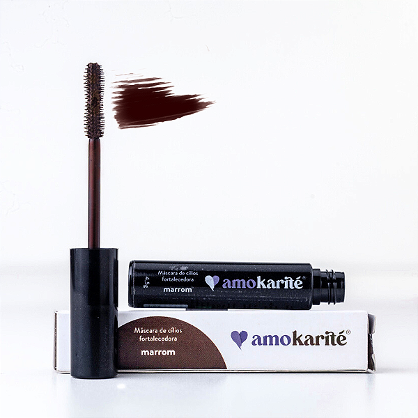 Máscara de cílios fortalecedora Marrom - Amokarité
