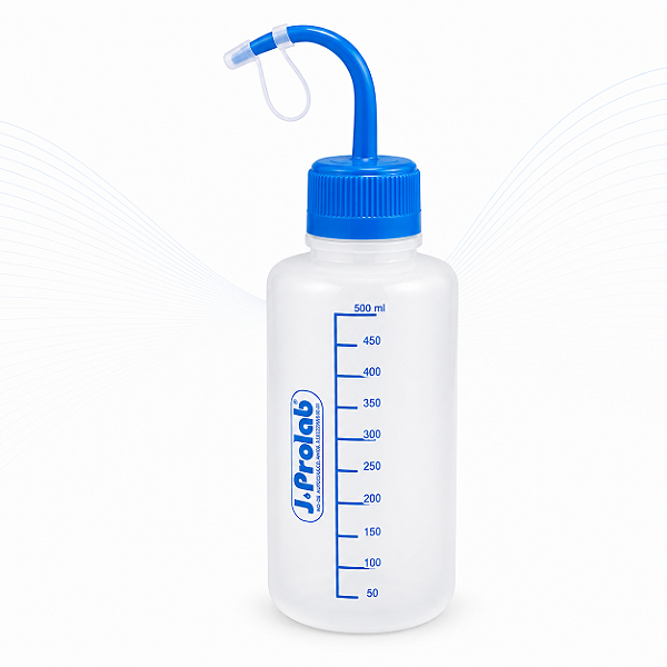 Pisseta 500 mL para Detergente – Polietileno com Identificação Impressa – J.Prolab