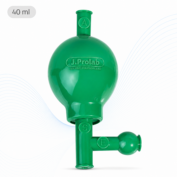 Pipetador de Segurança Verde 40 mL em PVC | J.Prolab