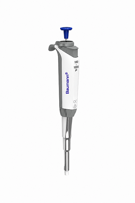 Micropipeta Monocanal de Volume Variável 100–1000 µL – Baumann