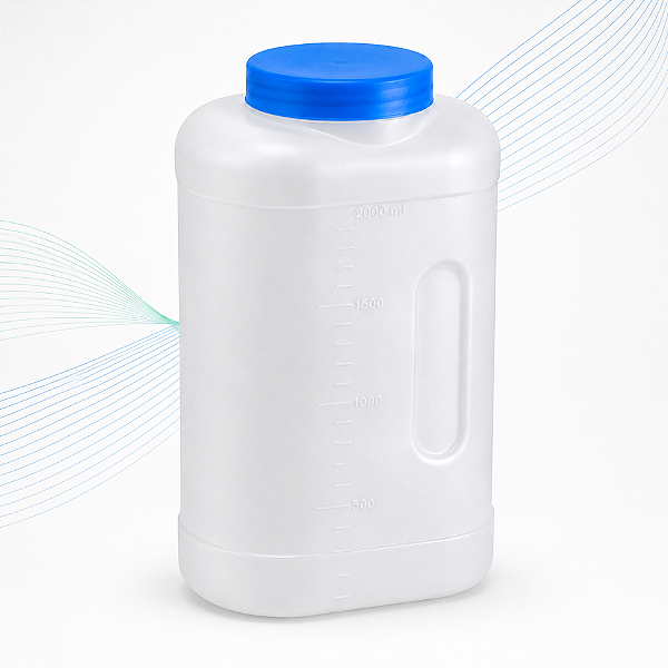 Coletor de Urina 24 h Natural em PE (2 L / 2.000 mL) com Selo – Pacote com 44 unidades – J.Prolab