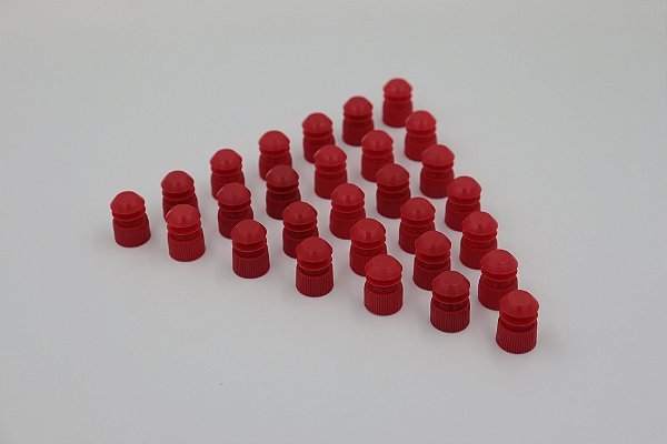 TAMPA P/ TUBO 12 ML VERMELHA - PACOTE COM 1000 UNIDADES
