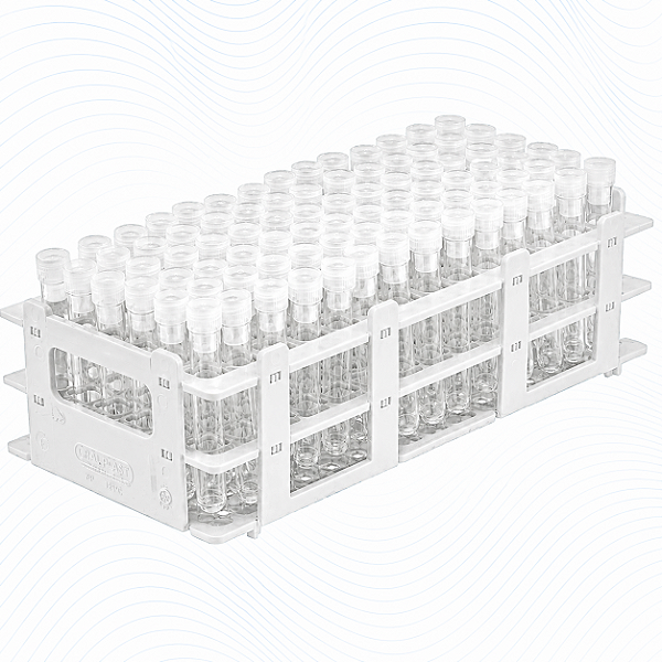 Suporte para Tubos Capacidade 40 Tubos 21 x 21 mm Branco – J.Prolab