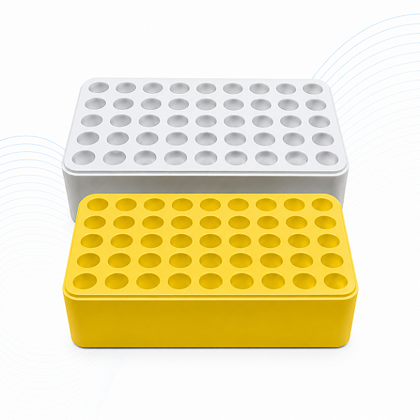 Suporte para Tubos 50 Posições 210 x 105 x 45 mm Branco - J.Prolab